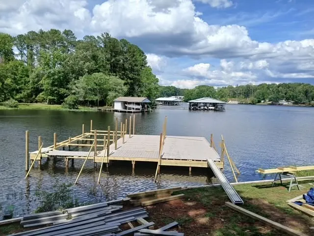 Docks and piers: Twin Lakes work on Lake Gaston